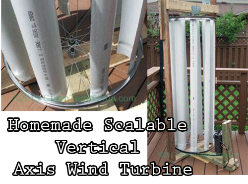 Homemade Scalable Vertical Axis Wind Turbine