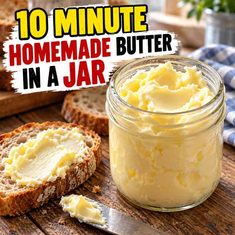 10 Minute Homemade Butter In A Jar Recipe 10 Minute Homemade Butter In A Jar Recipe
