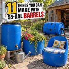 11 Things You Can Make Using 55 Gallon Plastic Barrels 11 Things You Can Make Using 55 Gallon Plastic Barrels