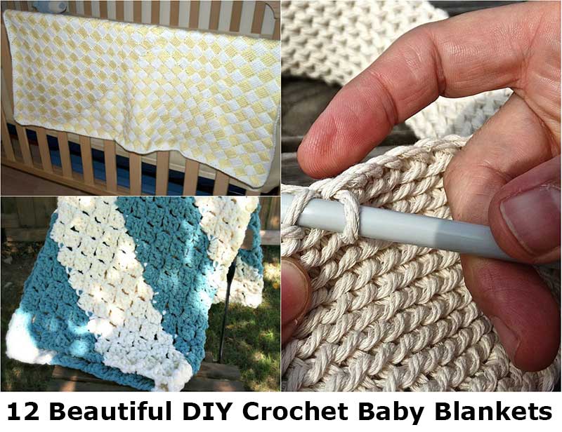 12 DIY Crochet Baby Blankets