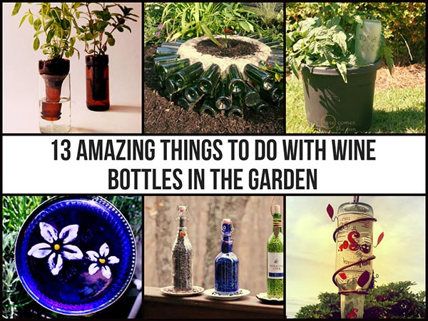 13 Amazing Things To Do With Wine Bottles In The Garden