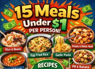 15 Meals You Can Make for Under $1 Per Person With Exact Portions and Ingredients 15 Meals You Can Make for Under $1 Per Person