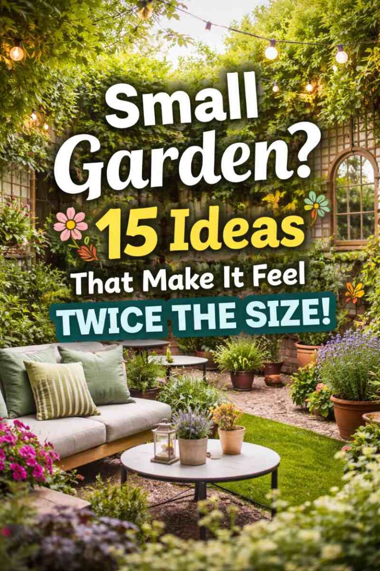 15 Small Garden Ideas That Instantly Make Your Space Look Bigger