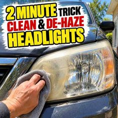 2 Minute Trick To Clean/De-Haze Headlights 2 Minute Trick To Clean/De-Haze Headlights