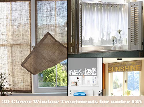 20 Clever Window Treatments for under $25