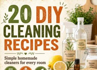 Top 20 DIY Cleaning Recipes: Cheap and Efficient Solutions for a Spotless Home 20 DIY Cleaning Recipes