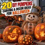 20 DIY Pumpkins Carving and Decor Ideas for Halloween