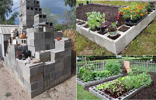 Building A Raised Garden Bed Out Of Cinder Blocks