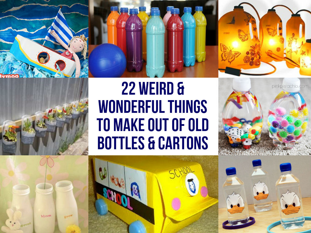 22-Weird-Wonderful-Things-To-Make-Out-Of-Old-Bottles-Cartons