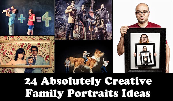 24 Absolutely Creative Family Portraits Ideas 