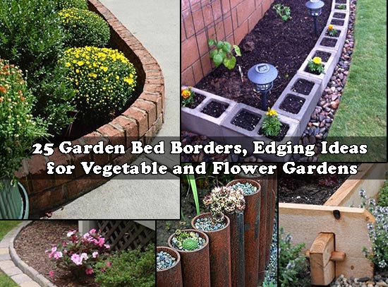 25 Garden Bed Borders, Edging Ideas for Vegetable and Flower Gardens