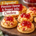 3-Ingredient Pimento Cheese And Pepper Jelly Crackers