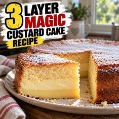 3 Layer Magic Custard Cake Recipe 3 Layer Magic Custard Cake Recipe