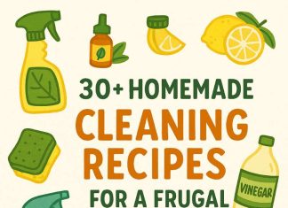 30+ Homemade Cleaning Recipes for a Frugal Household 30+ Homemade Cleaning Recipes for a Frugal Household (1)