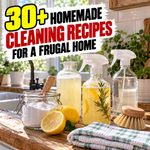 32 Brilliant Homemade Cleaning Recipes for a Frugal Household
