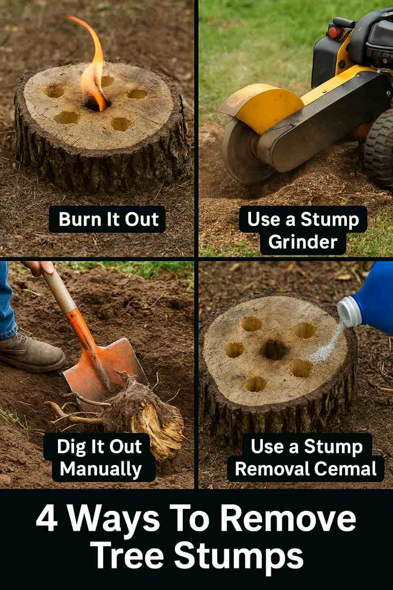 4 Ways To Remove Tree Stumps