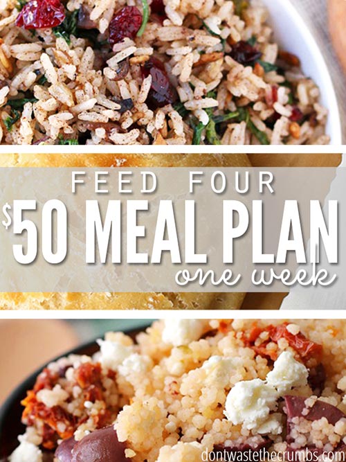 $50 One Week Meal Plan For A Family Of Four