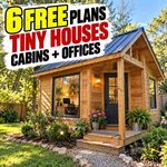 6 Free Plans - Tiny Houses/Cabins/Shed working Offices