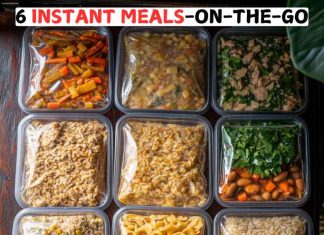 6 Instant Meals-On-The-Go – Just Add Boiling Water – Perfect For Camping 6 Instant Meals-On-The-Go