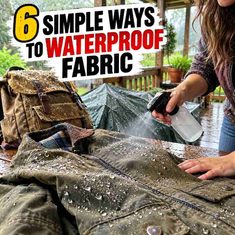 6 Simple Ways to Waterproof Different Kinds of Fabric 6 Simple Ways to Waterproof Different Kinds of Fabric