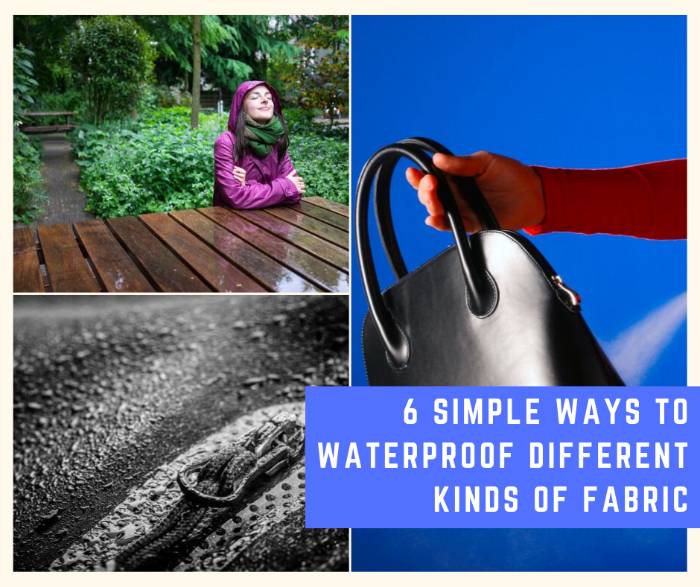 6 Simple Ways to Waterproof Different Kinds of Fabric