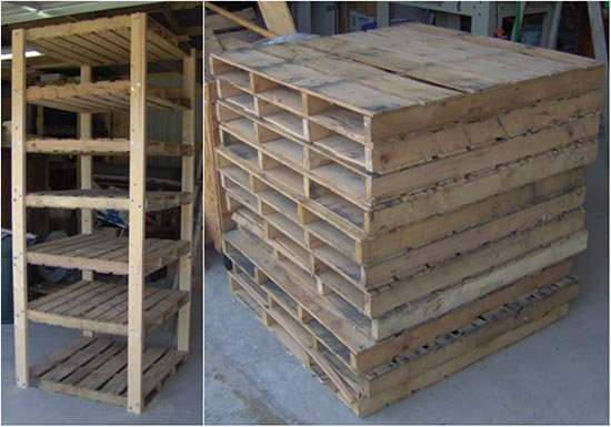 A Simple, Durable, and Cheap Pallet Shelving Solution