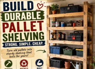 A Simple, Durable, and Cheap Pallet Shelving Solution A Simple, Durable, and Cheap Pallet Shelving Solution