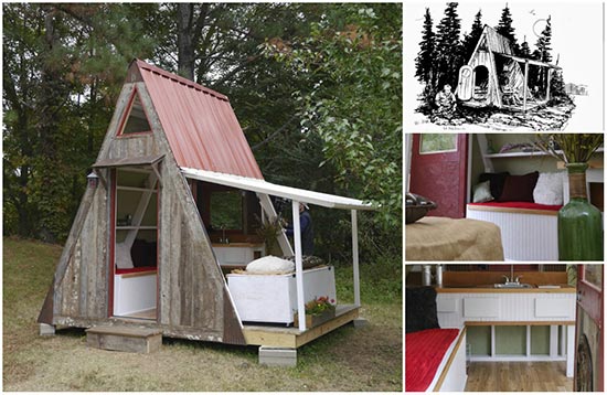 A Two-Story A-Frame Cabin For $1200