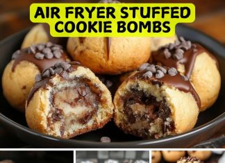 Air Fryer Stuffed Cookie Bombs Air Fryer Stuffed Cookie Bombs