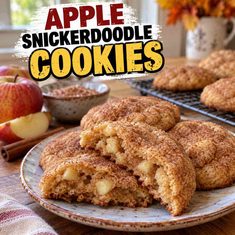 Apple Snickerdoodle Cookies Recipe Apple Snickerdoodle Cookies Recipe