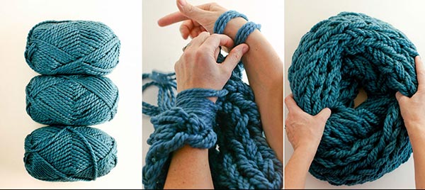 Arm Knitting Photo Tutorial