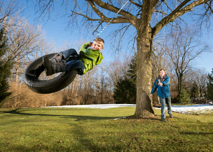 Backyard Tire Swing