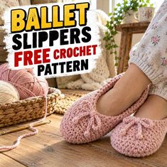 Ballet Slippers Free Crochet Pattern Ballet Slippers Free Crochet Pattern