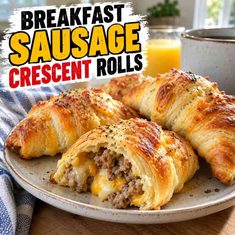 Breakfast Sausage Crescent Rolls Breakfast Sausage Crescent Rolls Recipe