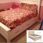 Build A Farmhouse Storage Bed with Storage Drawers