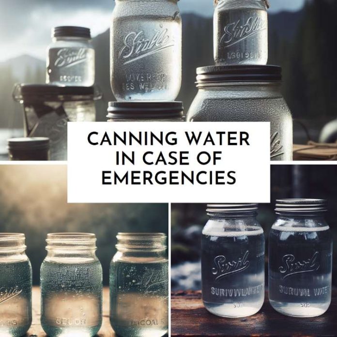 Canning Water In Case Of Emergencies