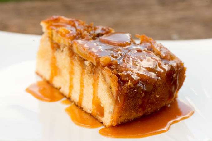 Caramel Banana Upside Down Bread