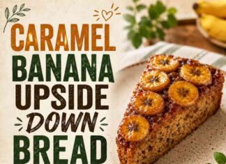 Caramel Banana Upside Down Bread Caramel Banana Upside Down Bread