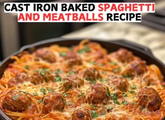 Cast Iron Baked Spaghetti and Meatballs Recipe Cast Iron Baked Spaghetti and Meatballs Recipe 2