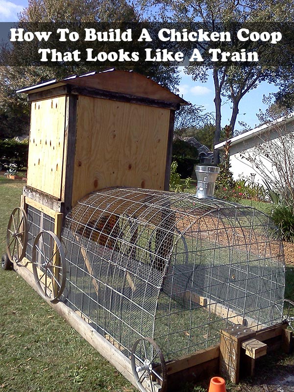 Build A Chicken Coop That Looks Like A Train