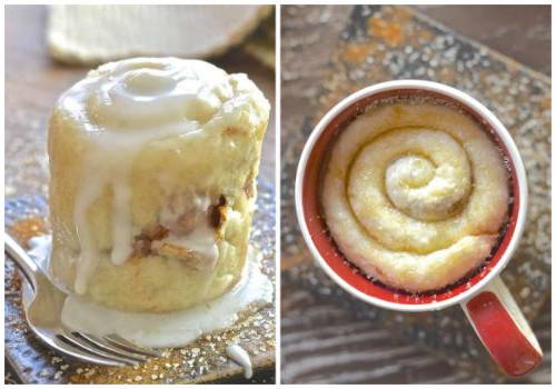 Cinnamon Roll In A Mug