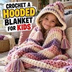 Crochet A Hooded Blanket For Kids – Free Pattern
