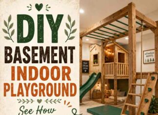 DIY Basement Indoor Playground with Monkey Bars DIY Basement Indoor Playground with Monkey Bars