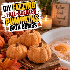 DIY Fizzing Fall-Scented Pumpkins Bath Bombs DIY Fizzing Fall-Scented Pumpkins Bath Bombs