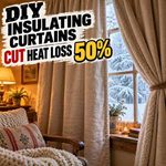 DIY Insulating Curtains That Cut Heat Losses Through Windows By 50%