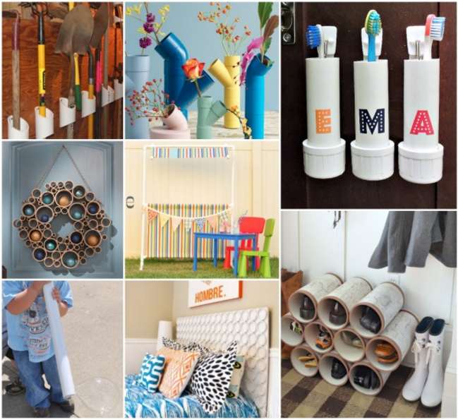 Over 40 DIY PVC Pipe Craft Projects