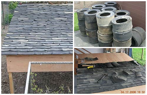 DIY Recycled Tire Shingles