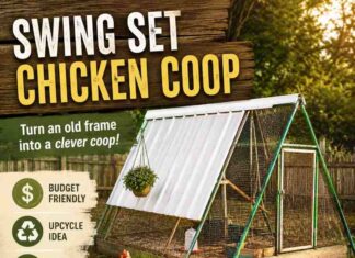 DIY: Swing Set Chicken Coop DIY: Swing Set Chicken Coop