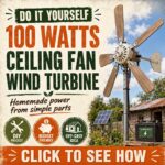 Do-It-Yourself - 100Watts Ceiling Fan Wind Turbine