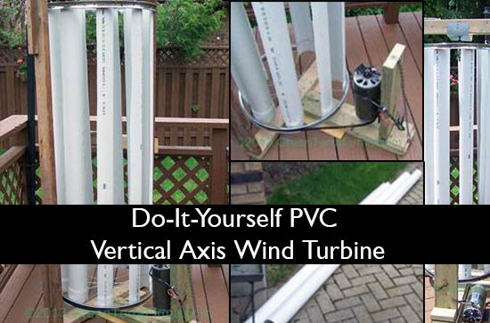 Do-It-Yourself PVC Vertical Axis Wind Turbine